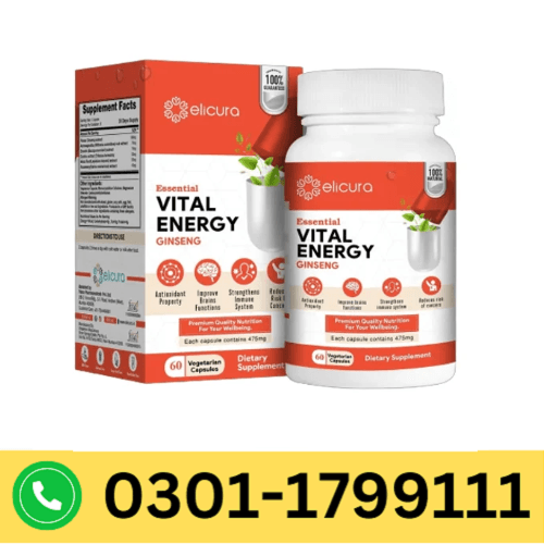 Original Elicura Vital Energy Capsule in Pakistan